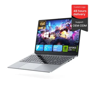 Factory 15.6 Inch Quad Core Intel Gaming Laptop Dual Dedicated Graphics Card English SSD Storage Support OEM ODM