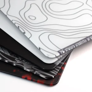 Factory Custom AG Tempered Glass Mouse Pad With PU Non slip Base Custom Artwork Logo DIY for Gaming High Quality Glass Mousepad