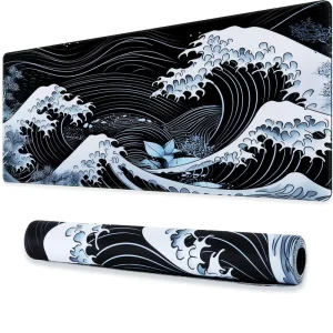 Factory Custom Desk Mat XXL Mouse Pad Extended Gaming Mat Non Slip Base Stitched Edges Office Keyboard Laptop Pad