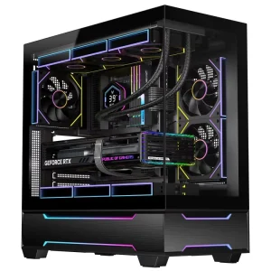 Factory Custom Full Tower ATX Gaming PC Case Glass Panels RGB