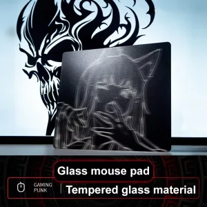Factory Custom Gaming Glass Mouse Pad High-Speed Instant Stop for FPS Games