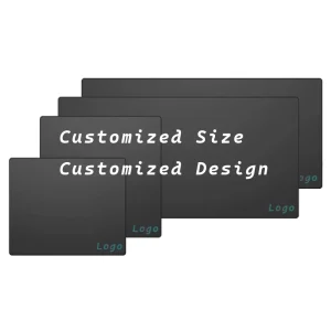 Factory Custom Logo Large Mousepad High Quality Black Gaming Mouse Pad Stitched Big Desk Mat Blank Mouse Pad for Sublimation