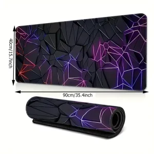 Factory Custom Printed Large Plus Size Mouse Pad Waterproof Rubber Gaming Mousepad Mat with Stitched Edge and Logo