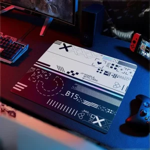Factory Custom Various UV Engraved Patterns Logo WALLHACK Hot Selling Tempered Glass Mouse Pad Sample DDP Door Door