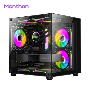 Factory Custom White PC Case Chassis M ATX Gaming CPU Cabinet USB3.0 Gaming Computer Cases & Towers With Rgb Fans Water Cooling