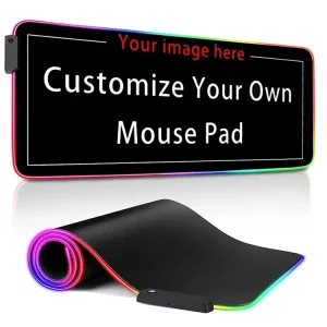 Factory Customizable RGB Wireless Charging Gaming Mouse Pad USB Illuminated Natural Rubber Multiple Sizes