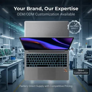 Factory Direct 15.6″ A15Pro Business Laptop AMD Ryzen 5 5500U Windows 11 OEM ODM