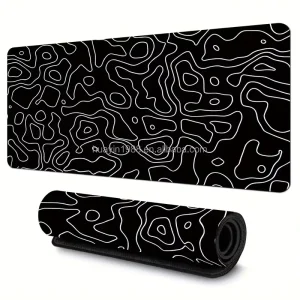 Factory Direct Sale Rubber Mouse Pad with Stitched Edge Sealing CF LOL Game Computer Desk Mat