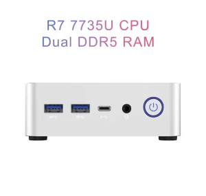 Factory Direct Sales AMD Mini PC AMD R7 7735U CPU 128GB 256GB 512GB 1TB M.2 SSD Computer Windows 11 Linux Ubuntu Desktop PC