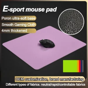 Factory Direct Whl Gaming Mouse Pad 490x420mm 4mm PORON Base Zero Hien 99 Cloth Surface Custom Logo OEM Sample Order Fast Ship