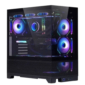 Factory Gaming Computer Case Full Tower ATX Tempered Glass PWM ARGB Fan