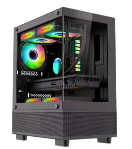 Factory Gaming Computer Case with Water Cooling Support and LED Fan