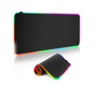 Factory High Capacity Type C RGB Gaming Mouse Pad New Rubber Water Resistant Desk Mat