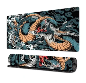 Factory Japanese Dragon Mouse Pad Large Size Control Type Gaming Carpet Anti slip Rubber Full Sublimation Printing