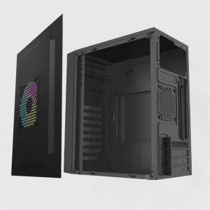Factory Made ATX DIY Mid Tower Desktop Case Metal OEM Processing Supported Air Water Cooling Office Games Home Computer in Stock