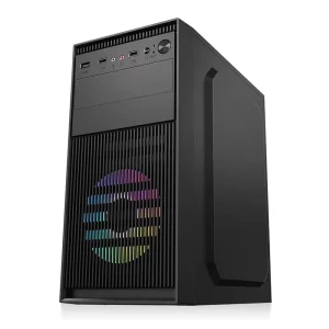 Factory-Made ATX DIY Mid-Tower Desktop Case Steel Metal MicroATX/ITX Support Air/Water Cooling USB Front Ports
