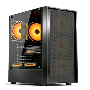 Factory Mesh Front Tempered Glass ATX Mid Tower Gaming Desktop PC Case