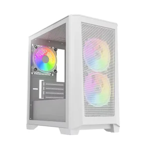 Factory MicroATX Mid Tower Computer Case Plastic Side Panel Window for Gaming PC ATX PSU Cooling Fan Prebuilt Computer