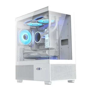 Factory Mid-Tower Desktop Gaming PC Type-C HD Audio Computer Power Supply Case Water Cooling System