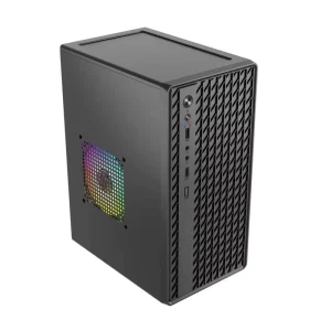 Factory Mid Tower Steel MicroATX ITX Desktop Computer Case with Front USB Ports for Home and Office