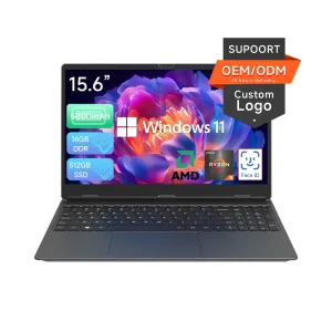 Factory New 15.6 Inch AMD R5 3500U Quad Core Laptop English Keyboard Business Series OEM ODM Windows 11 SSD IPS Panel