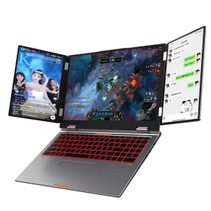Factory New 16 Inch+10.5 Inch Three Screen Syncretism Intel I7 1260P 12 Cores with Face Unlock Function Gaming Laptops