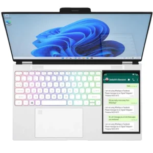 Factory New Arrival 15.6 Inch+7 Inch Notebook Pc Dual Screen Computer N150 RAM 16GB Dual Screen BusinessTouch Screen Laptop