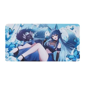 Factory New Design Rectangular Rubber Waterproof Gaming Cartoon Mouse Pad Stitched Edges Customized Size Multi Thick Stock