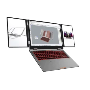 Factory New Gaming Laptop Intel I5 12th Gen Triple Screen 16+10.5+10.5 Inch Portable Business Laptop Metal Body