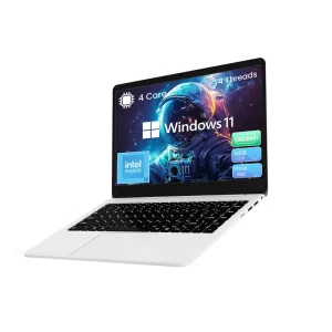 Factory New Intel Laptop 14.1 Inches Business Office English Keyboard Win11 SSD IPS Quad Core 1.7GHz Full HD WiFi