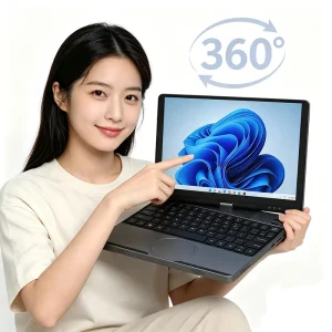 Factory OEM 10.5 Inch Touchscreen Intel N150 CPU 360° Rotating 4 in 1 Facial Recognition Yoga 4 in 1 Business Laptops