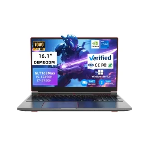Factory OEM 16.1 Inch Student Gaming Laptop 8GB 16GB RAM 256GB 512GB SSD Storage 144Hz IPS Panel Intel English