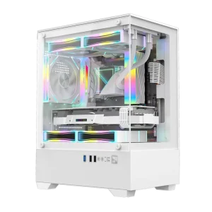 Factory OEM ATX Full Tower Tempered Glass Aluminum Alloy Steel RGB Gaming PC Case