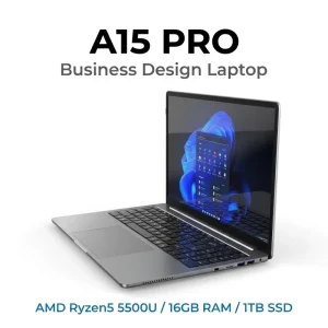 Factory OEM ODM 15.6 Inch a Shape Metal Business Laptop amd Ryzen 5 5500u with Fingerprint Unlock Function