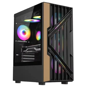 Factory OEM ODM Tempered Glass ATX M-ATX ITX USB3.0 Mid Tower Wooden Chassis