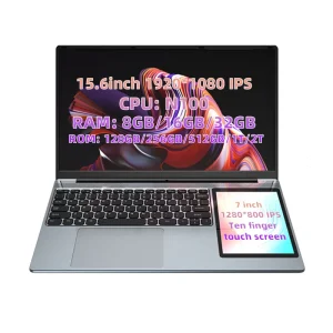 Factory Oem Business Laptop 15.6 +7 Inch Dual Screen Touch Laptops New Laptop for Personal Home Students
