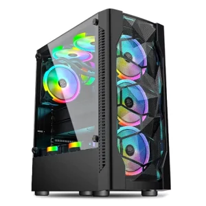 Factory Outlet Vertical ATX Steel Private Mold Gaming Computer Case Side Panel Window Stock