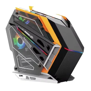 Factory PC Casing Cool Tower with Integrated Display RGB Fan Aluminum Alloy ATX Computer Case with ESATA Port