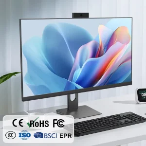 Factory Price 23.8″ FHD IPS All in One Desktop PC Intel Core I7 10750H 16GB 512GB Win 11 Pro Business & Office AIO Computer
