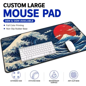 Factory Price Custom Logo Printed Large Size Rectangular Square Eco friendly Scratch Proof Water Resistant Gaming Mouse Pad