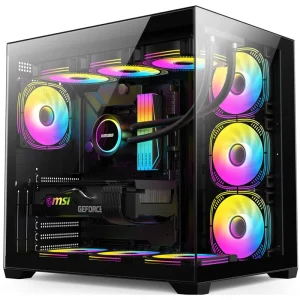 Factory Price Micro ATX Computer Case Towers RGB Gamer PC Cabinet Chassis Desktop Casings Gaming PC Computer Case