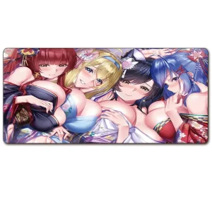 Factory Supply Heated Rubber Computer Gaming Cartoon Design Custom Large Anti Slip Wrist Protector Mouse Pad