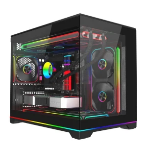 Factory Supply LED Gaming PC CPU Cooling Cooler RGB Fan PC Gamer and Other Micro Atx Computer Case