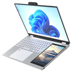 Factory Two Monitor 15 Inch 7 Inch Quad Core Business Doble Screen Intel N100 Office Student Learning Dual Screen Touch Laptop