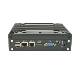 Fanless Barebone Industrial Mini PC 12th Gen Intel N100 Dual LAN 6 USB Linux Windows 11 Pro