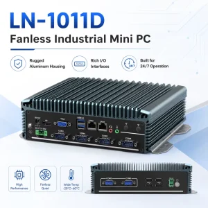 Fanless Box Computer Dual LAN 6 COM USB HD VGA MSATA SATA SSD for Kiosk Automation Gateway Windows Linux Support Compact Mini Pc