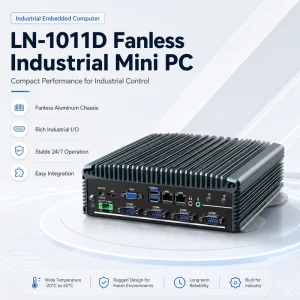 Fanless Box Computer Dual LAN 6 COM USB HD VGA MSATA SATA SSD for Kiosk Automation Gateway Windows Linux Support Compact Mini Pc