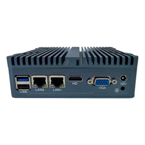 Fanless Compact Computer J6412 N100 I3 4005U CPU Dual LAN 2 COM USB HD VGA SSD For Kiosk Gateway Edge Control Mini Pc