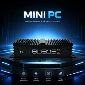 Fanless Embedded Industrial Mini PC Inter Core I3 I5 N95 Factory Automation Edge Computing POS System Digital Signage