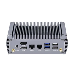 Fanless Gamer Mini PC AMD R9 4950U 7 7730U 5825U 4700U 2 LAN Soft Router Desktop Mini Gaming Computer Barebone PC 2x4K WiFi6